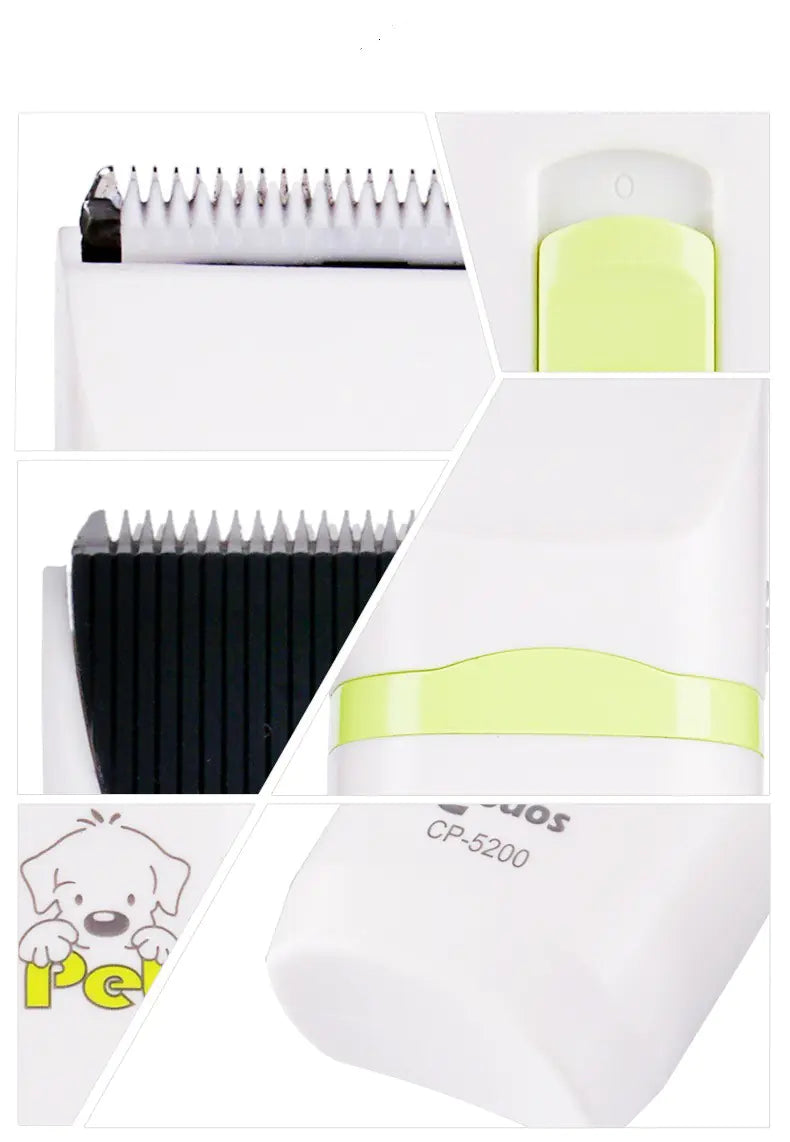 Electric Dog Nail Grinder & Clipper Set - 2-in-1 Home Grooming