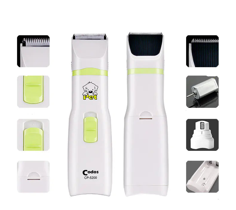 Electric Dog Nail Grinder & Clipper Set - 2-in-1 Home Grooming